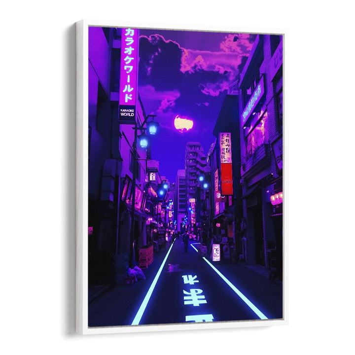 Vibrant streets come alive in NEON PLANET, SURREAL ART PRINTS by Ritvik Takkar, perfect for any art lover's collection.