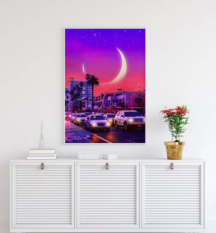 Vibrant NEONSTHETIC ,SURREAL ART PRINTS by Ritvik Takkar transform any space with their enchanting colors and dreamlike scenes.