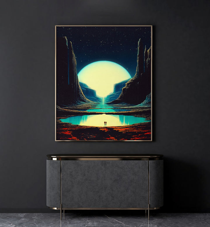 Elevate your space with "Never Lost With You, Surreal Art Prints" by Taudalpoi, a mesmerizing canvas artwork.