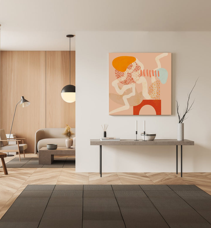 Transform your space with NEW SHAPES PLAY III, ABSTRACT PAINTINGS by Ana Rut Bre, showcasing vibrant modern art.