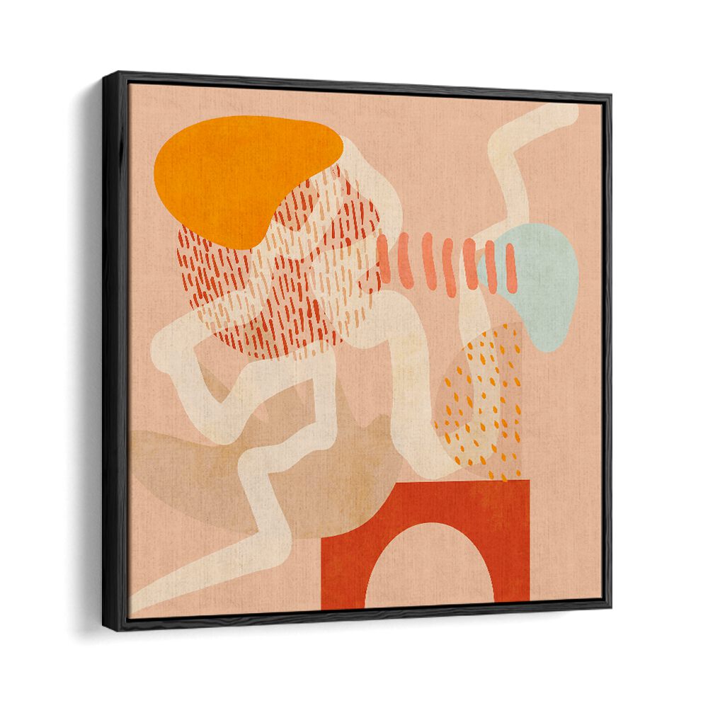 Explore vibrant forms in NEW SHAPES PLAY III, ABSTRACT PAINTINGS by Ana Rut Bre, perfect for modern decor.