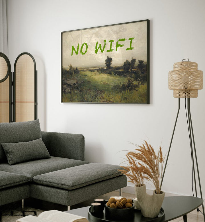 Transform your space with NO WIFI I, ALTERED ART PRINTS by The Art Concept, blending creativity and modern artistry.