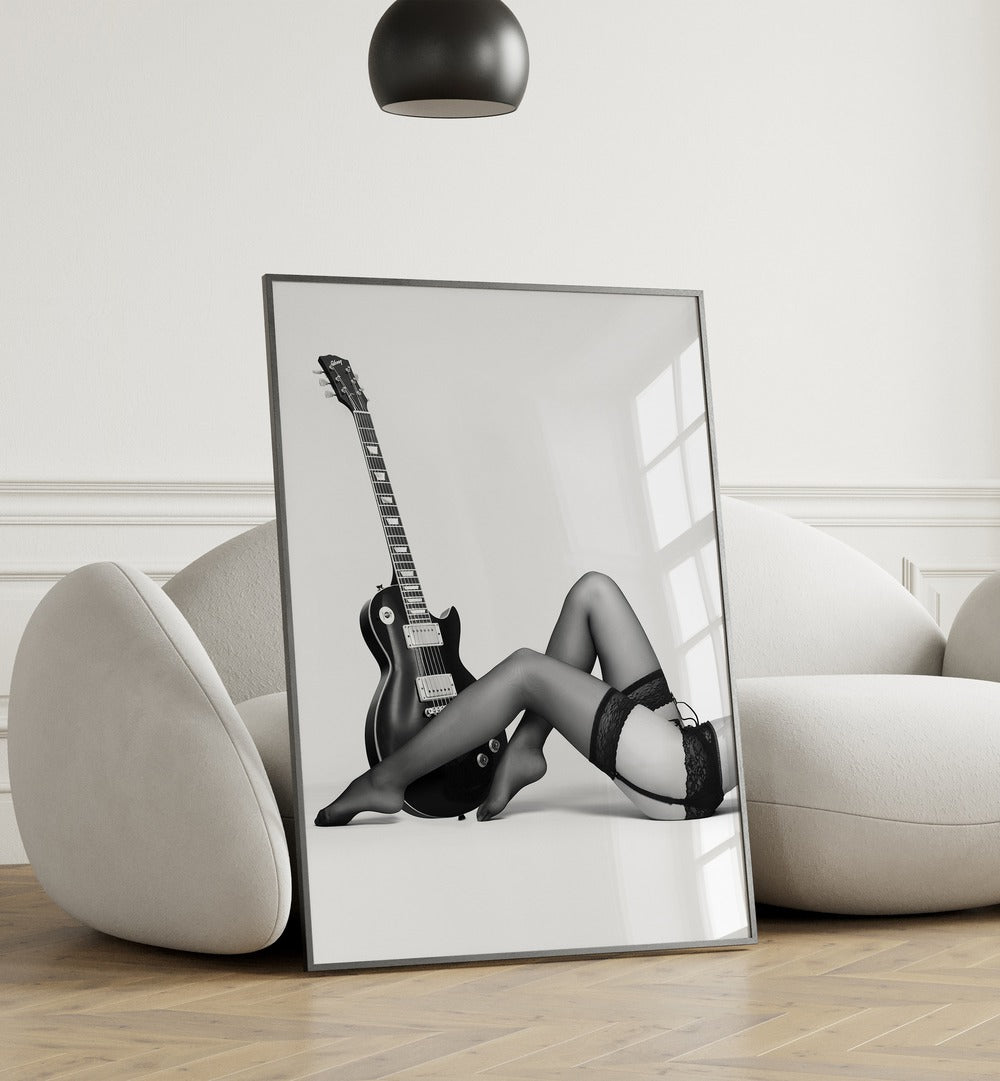 Elegant fine art photography print from the NOIR THE FUTURE collection by David Drake, showcasing fashion and artistry.