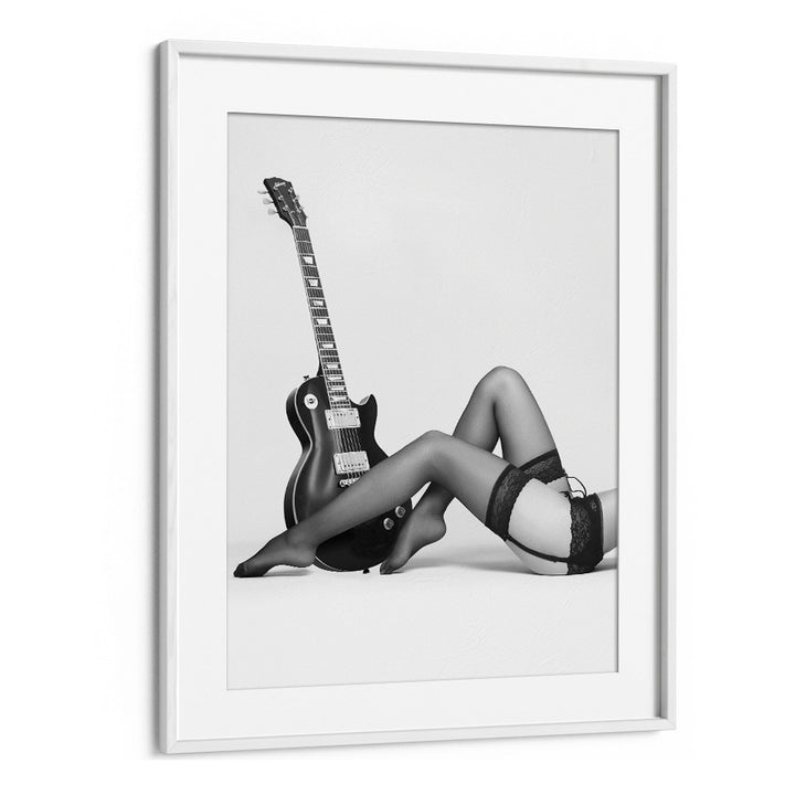 Stylish black-and-white photography print "NOIR THE FUTURE" by David Drake, featuring fashion elegance and art.