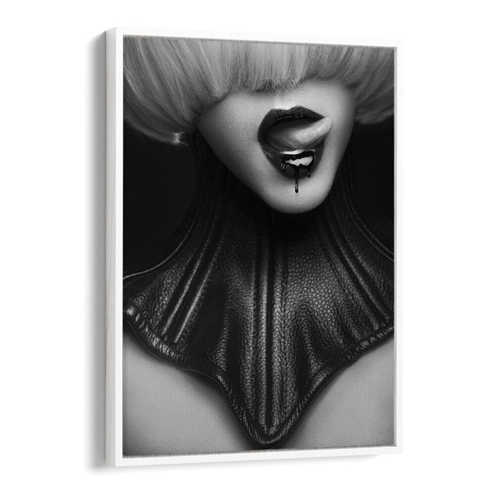 Captivating fine art photography print, "NOIR THE FUTURE II," by David Drake, showcasing striking elegance and allure.