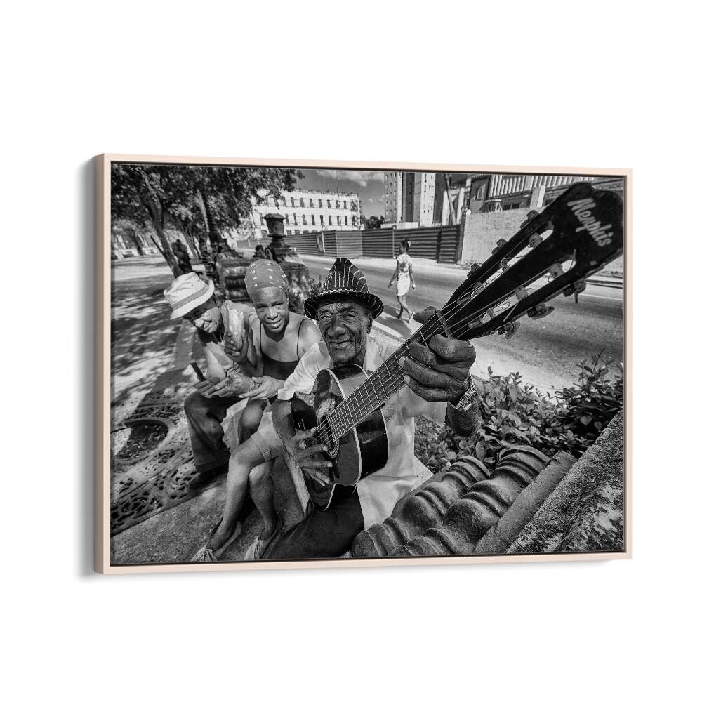 Captivating street scene showcasing musicians, part of the DISTRACTED, PHOTOGRAPHY PRINTS collection.