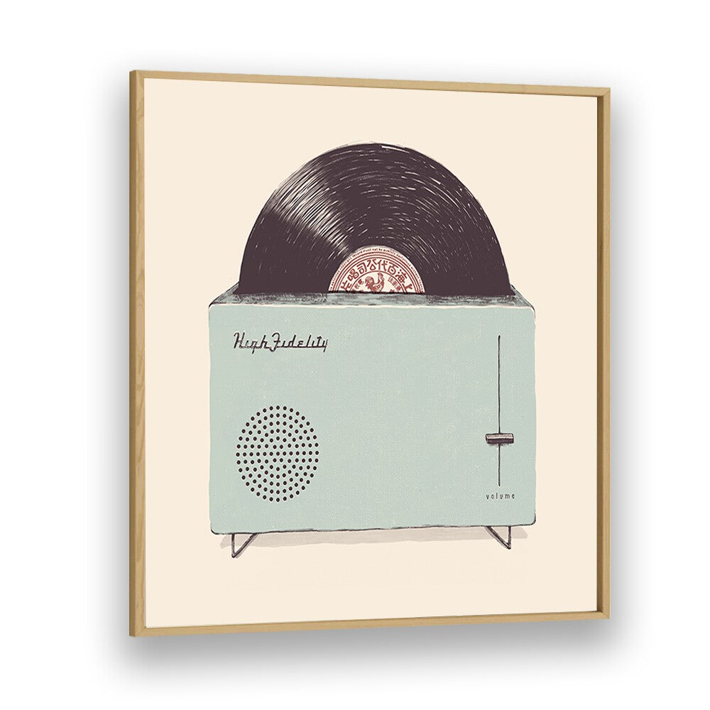 Stylish HIGH FIDELITY, MUSIC POSTERS capture the essence of music with a vintage record player design. Perfect decor!