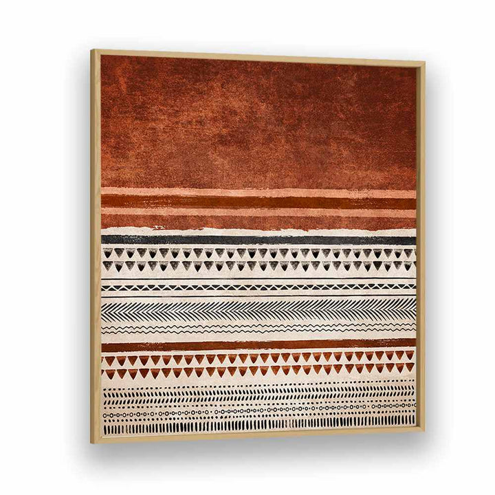 KILIM KIREMIT II, BOHO ART PAINTINGS by Emel Tunaboylu features vibrant patterns on premium canvas. Perfect for modern decor.