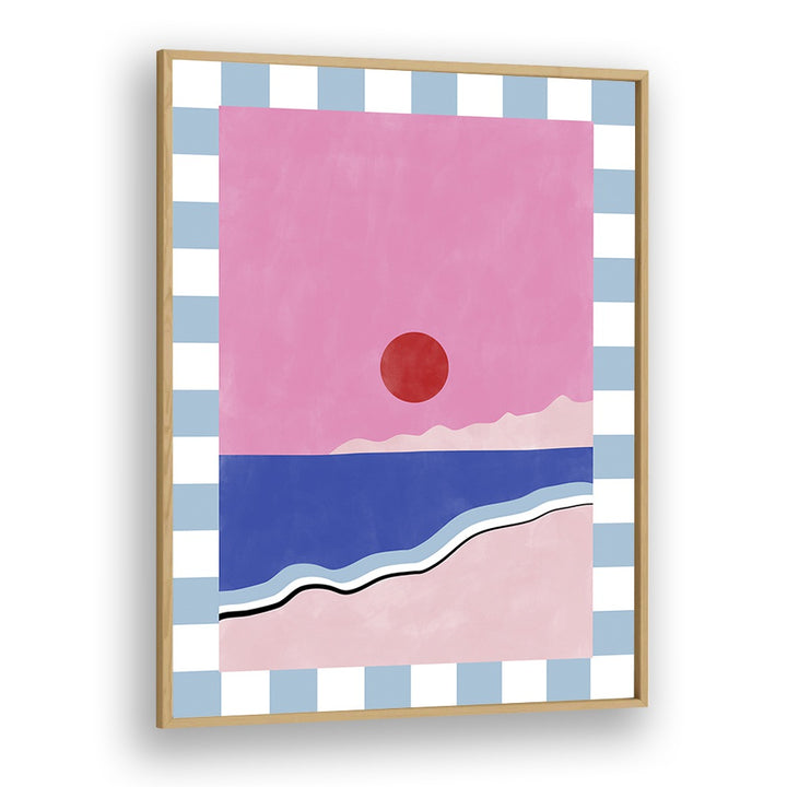 Vibrant PINK SKY, LANDSCAPE PAINTINGS by Elena Ristova, perfect for enhancing your home's decor.