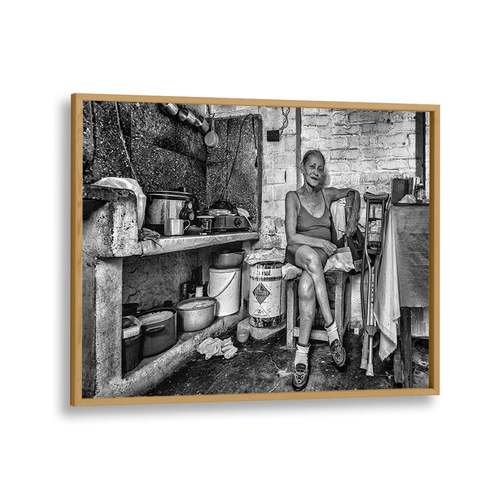 Capturing urban life, MARIA, PHOTOGRAPHY PRINTS showcases a woman in a vibrant, expressive setting.