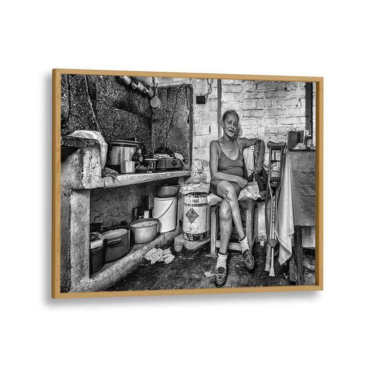 Capturing urban life, MARIA, PHOTOGRAPHY PRINTS showcases a woman in a vibrant, expressive setting.