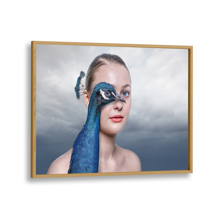 Surreal PEACOCK EYE, PHOTOGRAPHY PRINTS blend human and nature, inviting exploration into imaginative artistry.