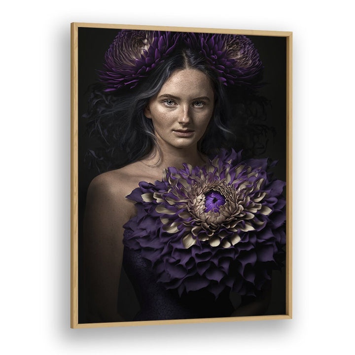 Surreal PURPLE HEART, PHOTOGRAPHY PRINTS featuring a captivating floral portrait with rich purple tones.