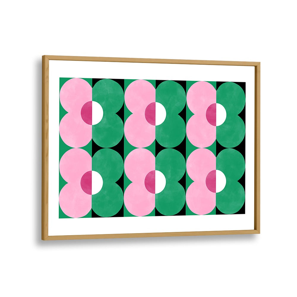 Transform your space with vibrant GREEN & pink floral art by Elena Ristova, showcasing nature's beauty.