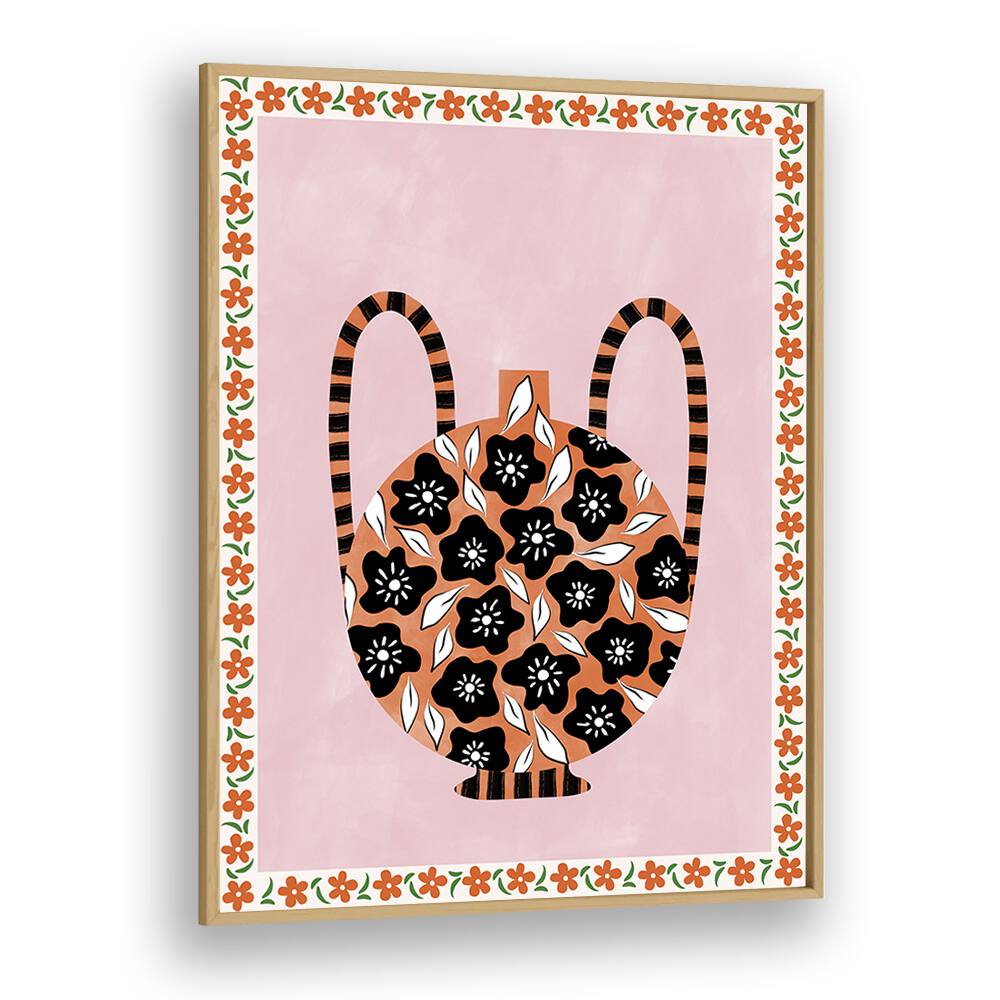 Colorful BOTANICAL VASE, FLORAL FLOWER PAINTINGS by Elena Ristova, perfect for adding style and tranquility to any space.