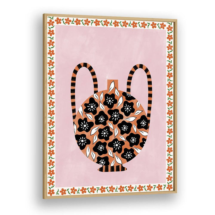 Colorful BOTANICAL VASE, FLORAL FLOWER PAINTINGS by Elena Ristova, perfect for adding style and tranquility to any space.