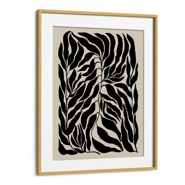 Elegant BLACK LEAVES, FLORAL FLOWER PAINTINGS by Elena Ristova showcase intricate botanical art in stunning black tones.