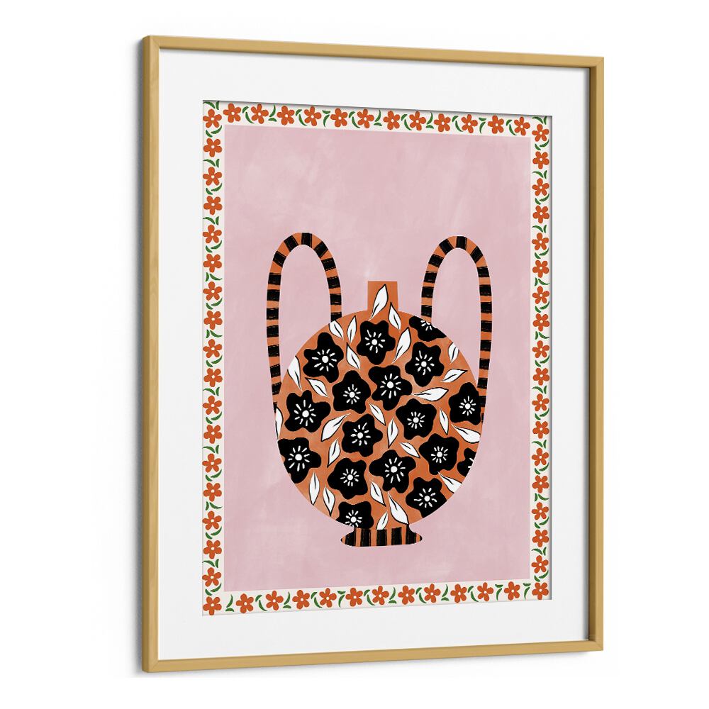 Botanical Vase, floral flower paintings by Elena Ristova, showcasing vibrant colors and intricate designs.