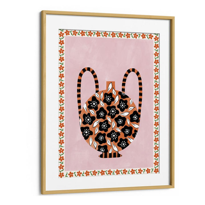 Botanical Vase, floral flower paintings by Elena Ristova, showcasing vibrant colors and intricate designs.