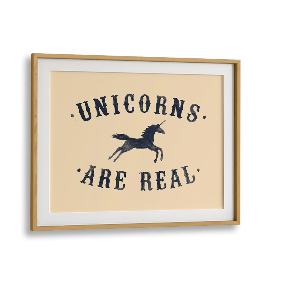 "UNICORNS ARE REAL, QUOTES art print by Florent Bodart inspires imagination and adds magic to any space."