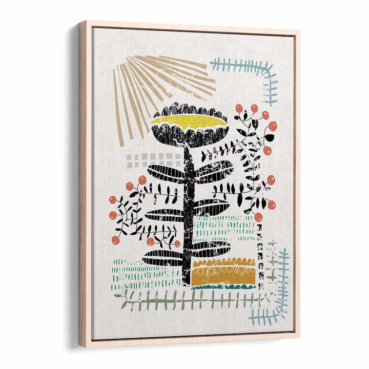 Bright and colorful BLOCK PRINT BOLD FLOWER, FLORAL FLOWER PAINTINGS enhance any living space with artistic flair.