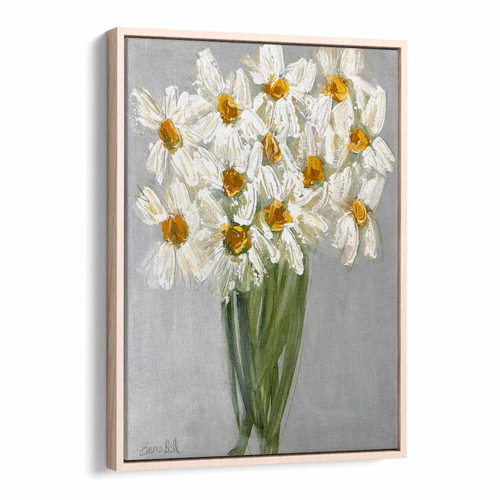 Brighten your space with the DELICATE BOUQUET OF DAISIES, FLORAL FLOWER PAINTINGS, a stunning abstract artwork.