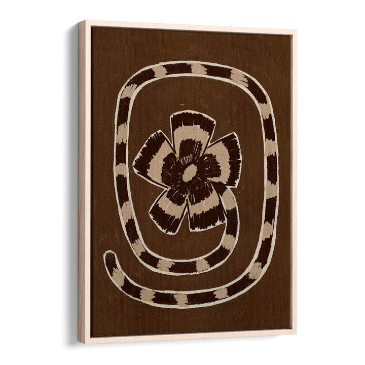 Elegant DELICATE BLOOM IV, FLORAL FLOWER PAINTINGS showcasing modern design on a rich brown background. Perfect for any space.