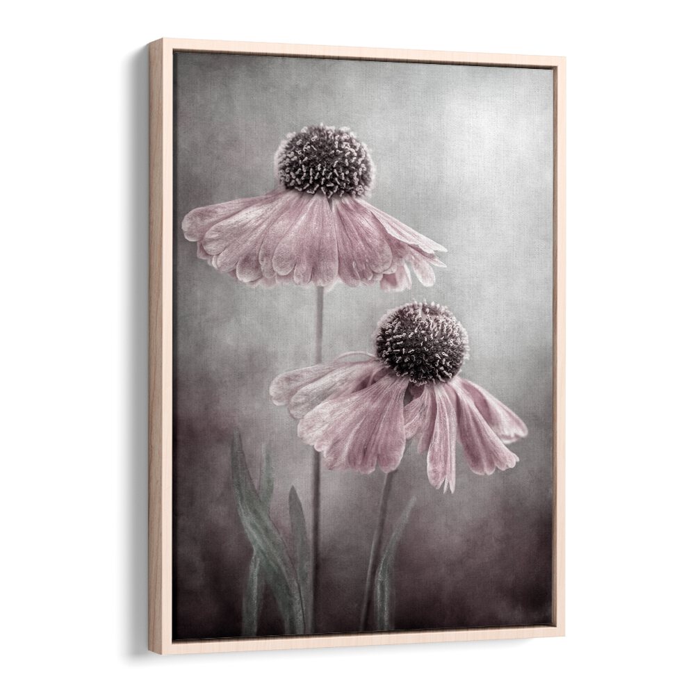 Elegant DUET, FLORAL FLOWER PAINTINGS showcasing delicate blooms, perfect for enhancing your home decor style.