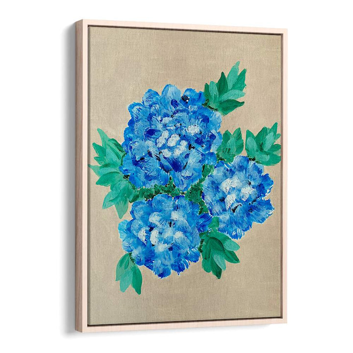 Vibrant blue hydrangea floral flower paintings, perfect for enhancing your space with nature-inspired beauty.