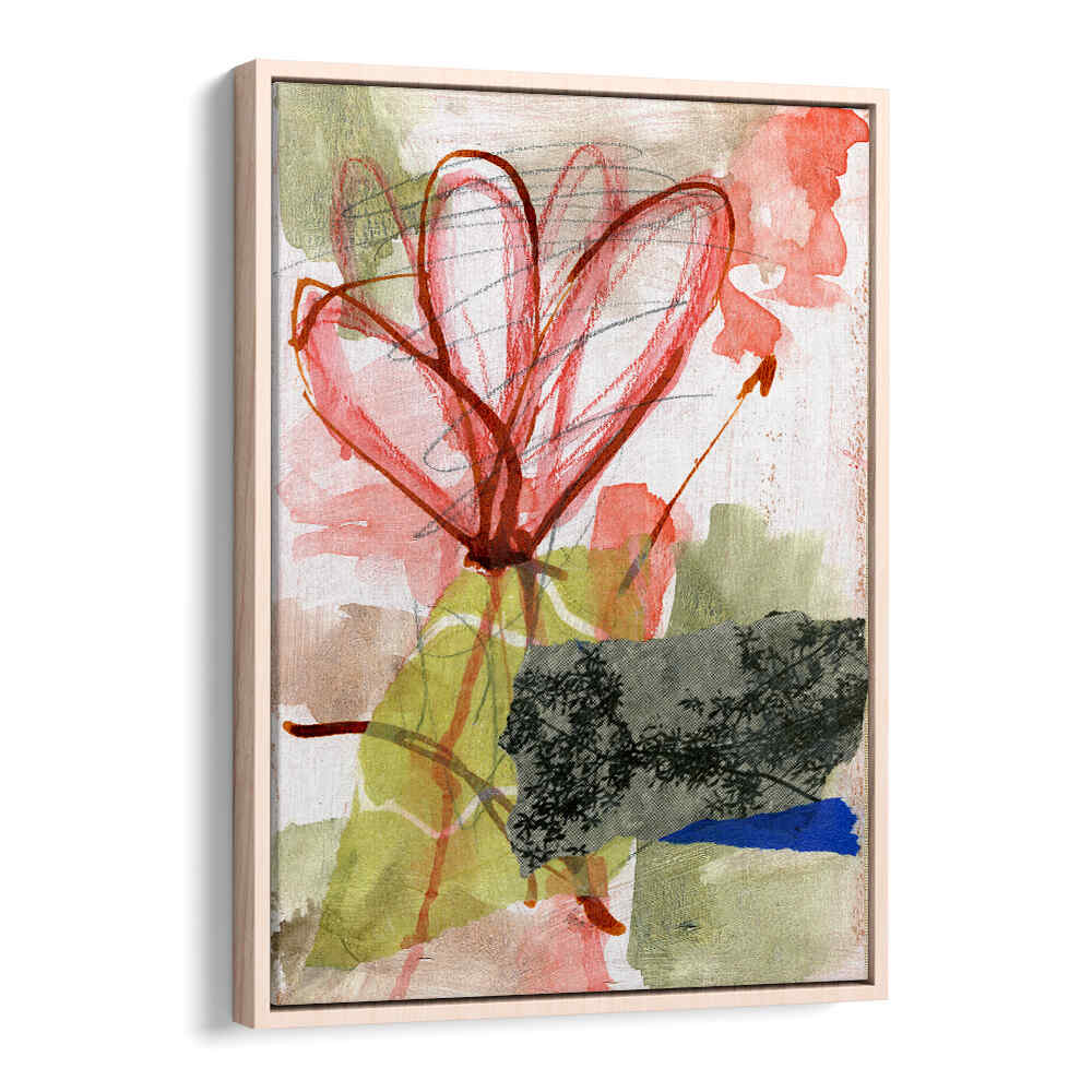 IN A MOOD FOR RED , FLORAL FLOWER PAINTINGS
