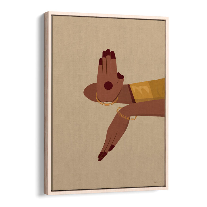 SACRED GESTURE , INDIAN ART PAINTINGS