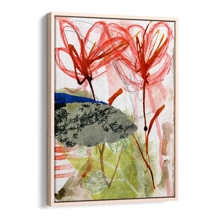 SHE COLORED OUTSIDE , FLORAL FLOWER PAINTINGS