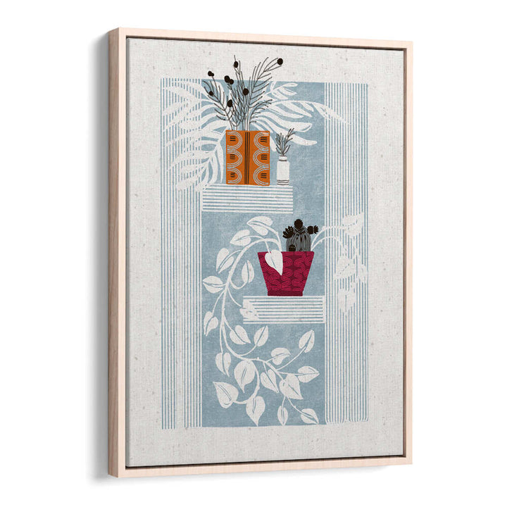 SHELVED SERENITY , FLORAL FLOWER PAINTINGS