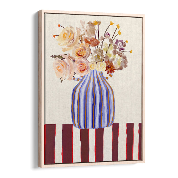 Vibrant STILL LIFE WITH FLOWERS I, FLORAL FLOWER PAINTINGS, adds elegance and charm to any space with colorful blooms.