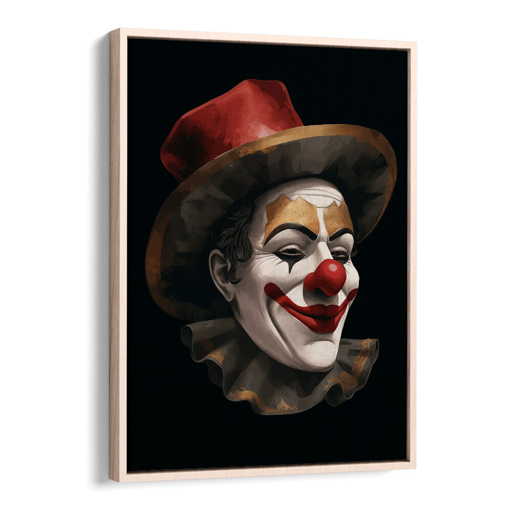 Vibrant THE SMILING CLOWN, POP ART PAINTINGS add whimsy and joy to any space, celebrating circus life with modern art.