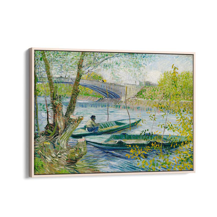 FISHING IN SPRING, (1887) ,  VINTAGE PAINTINGS