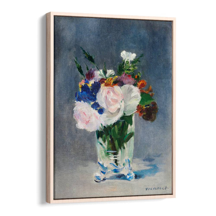 FLOWERS IN A CRYSTAL VASE , VINTAGE PAINTINGS