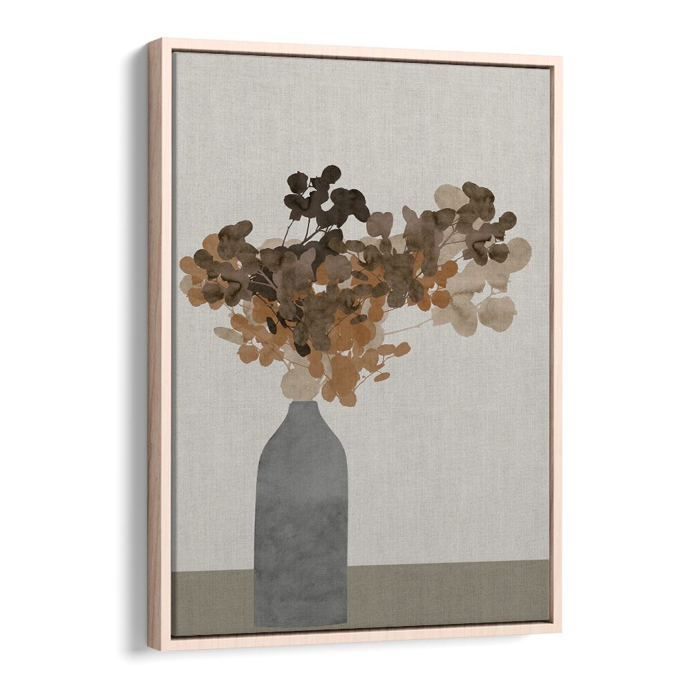 Elegant dried flowers in vase showcased in stunning floral flower paintings, perfect for home decor.