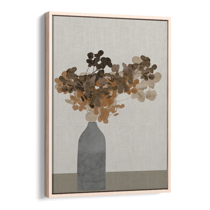 Elegant dried flowers in vase showcased in stunning floral flower paintings, perfect for home decor.