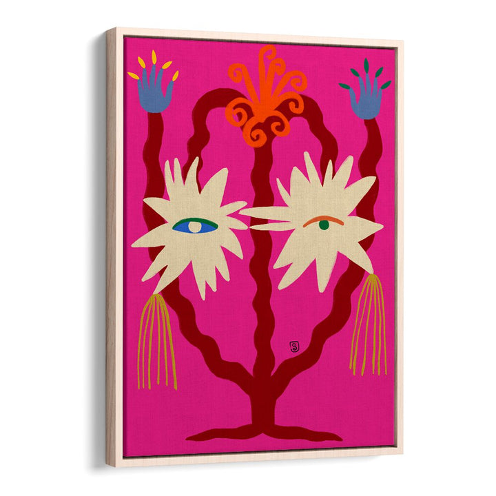 Bright and colorful art print titled "LOOKING FORWARD, VIBRANT," perfect for energizing your living space.