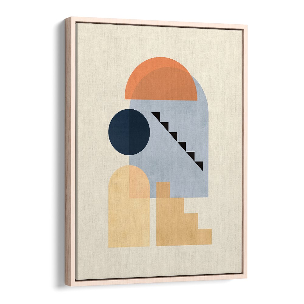 Geometric shapes in COMPOSITION V, BOHO ART PAINTINGS enhance any space with modern artistic flair.