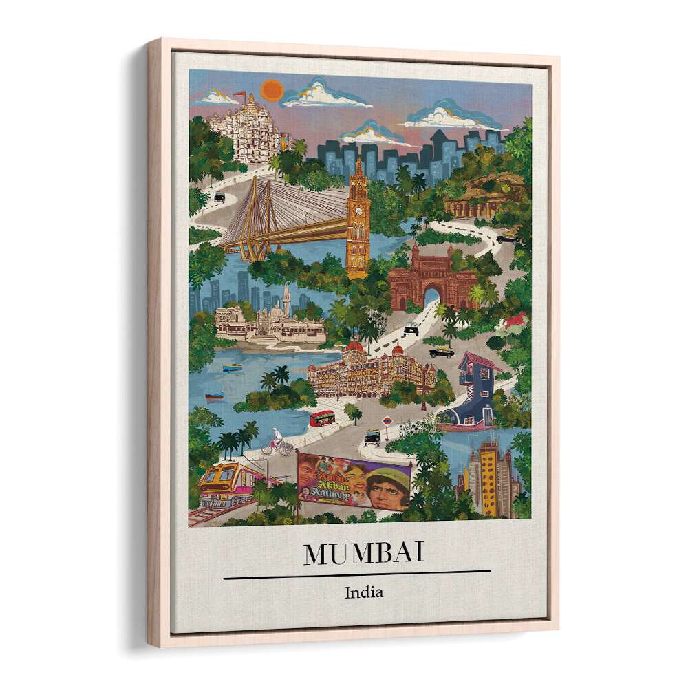 Vibrant Mumbai Travel Posters by Saumya Agarwal, showcasing the city's dynamic spirit and landmarks.