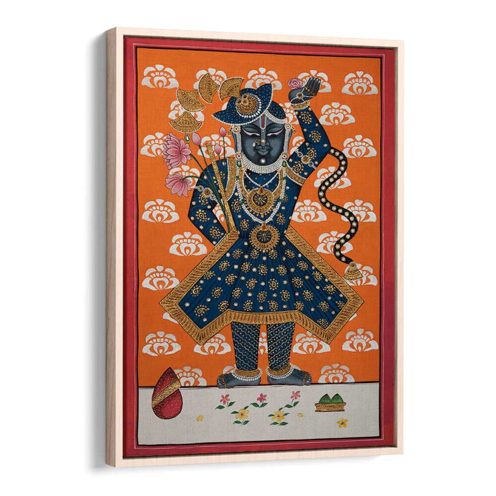 Exquisite SHRINATH JI, INDIAN ART PAINTINGS showcasing traditional Indian artistry for a divine living space.