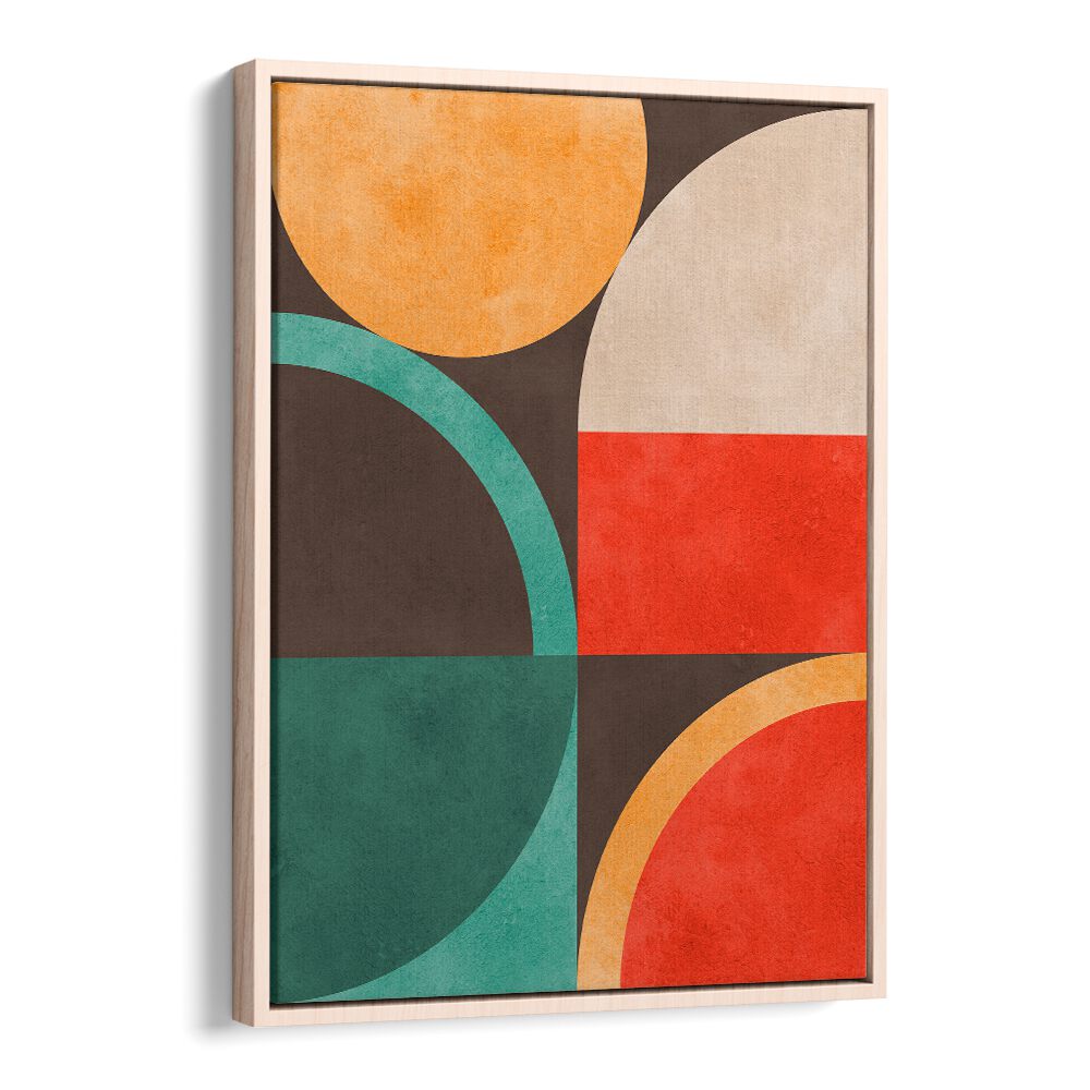 CIRCLES IN HARMONY XIII, GEOMETRIC ART PRINTS showcases vibrant shapes and colors, perfect for modern home decor.