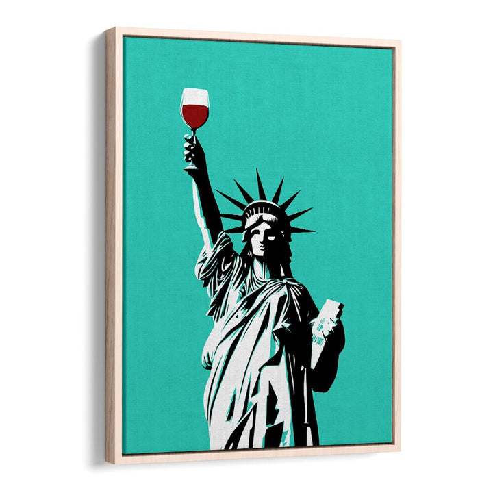 Celebrate the LIBERTY OF WINE with vibrant POP ART PAINTINGS showcasing a unique wine-inspired design.