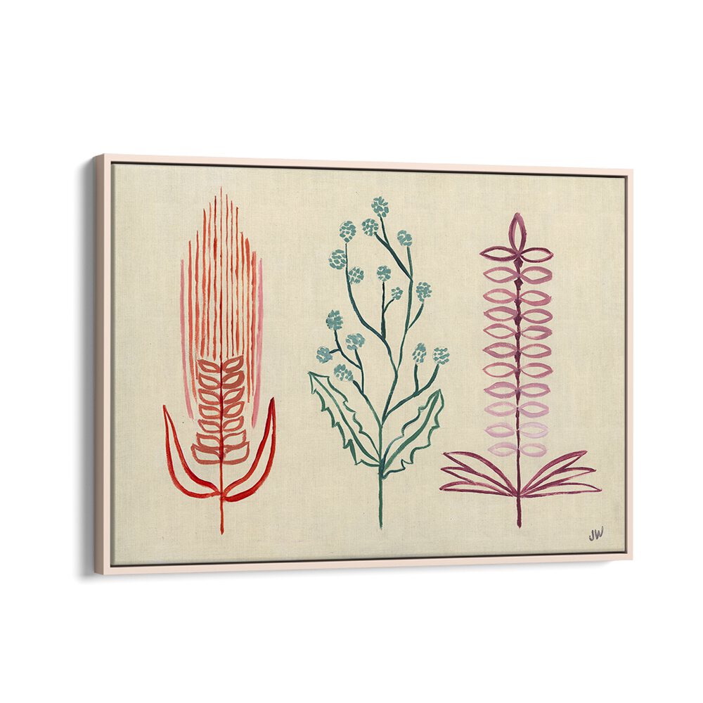 Vibrant FALL SHAPES I, FLORAL FLOWER PAINTINGS showcasing unique floral designs to elevate your home decor.