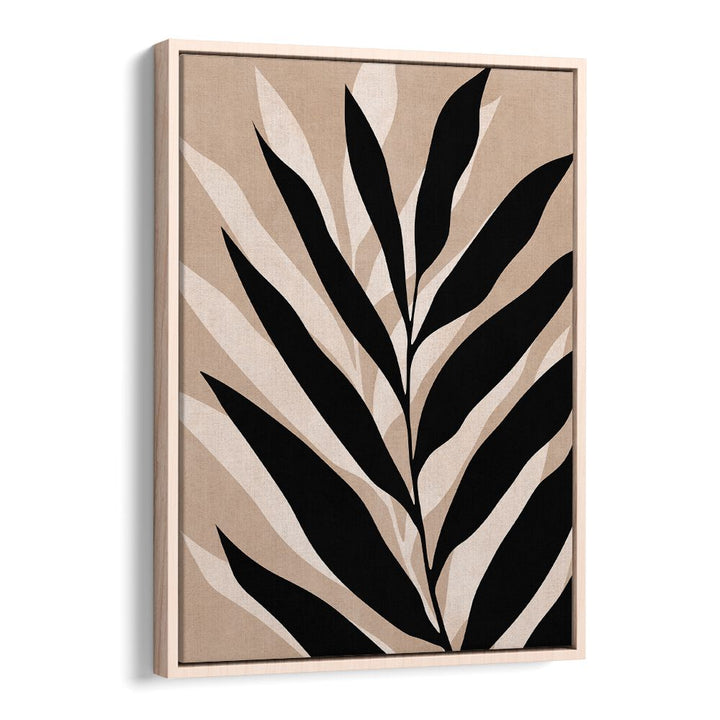Stylish TROPICAL II, BOHO ART PAINTINGS featuring bold black and beige leaves, perfect for elevating your space.