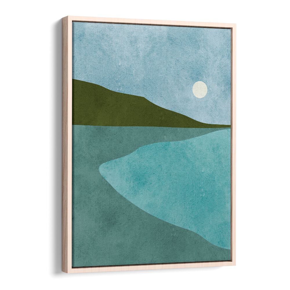 Modern decor featuring WATERCOLOR III, LANDSCAPE PAINTINGS, showcasing abstract nature's beauty in soft hues.