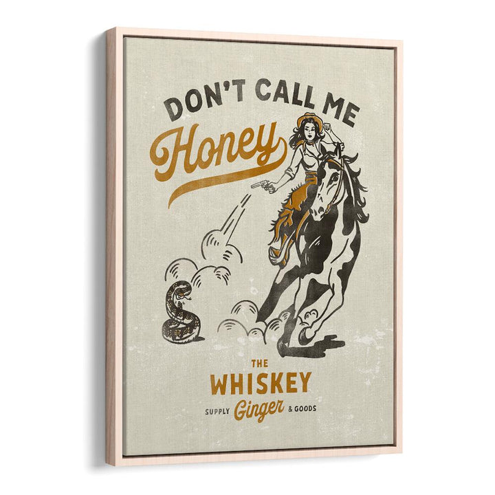 Bold Western cowgirl art titled HONEY II, COWBOY, showcasing fierce spirit and strength for modern decor.