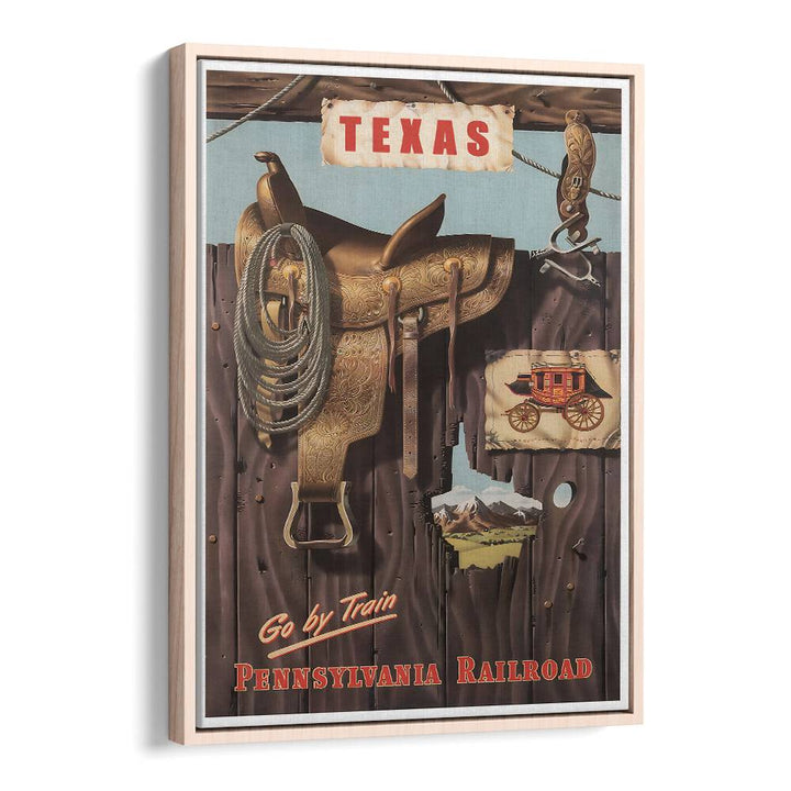 Vintage travel poster showcasing Texas charm, part of the TEXAS I, VINTAGE TRAVEL POSTERS collection. Perfect decor!